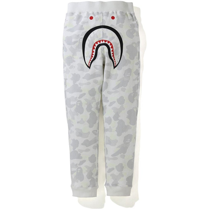 BAPE City Camo Shark Slim Sweatpants White