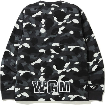 BAPE City Camo WGM Shark L/S Tee Black