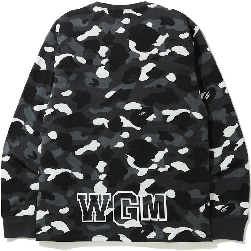 BAPE City Camo WGM Shark L/S Tee Black