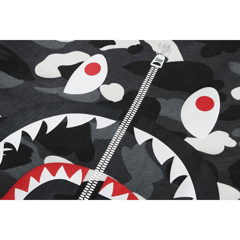 BAPE City Camo WGM Shark L/S Tee Black