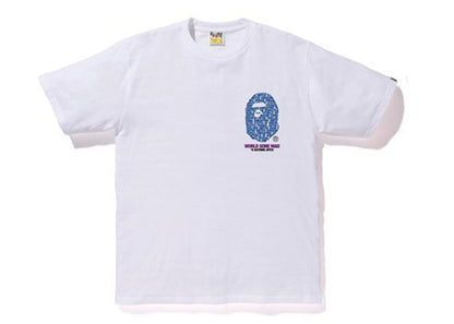 BAPE City Hong Kong Ape Head Tee White