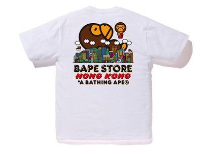 BAPE City Hong Kong Milo Tee White