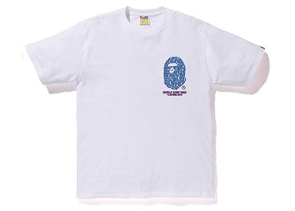 BAPE City Hong Kong Outline Tee White