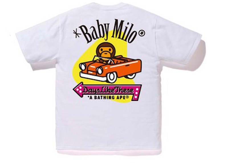 BAPE City Los Angeles Milo Tee White
