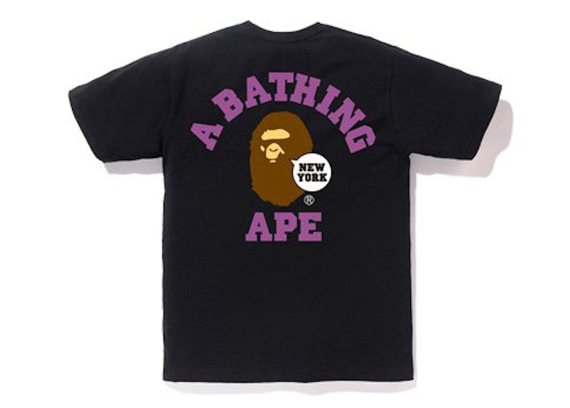 BAPE City New York Ape Head Tee Black