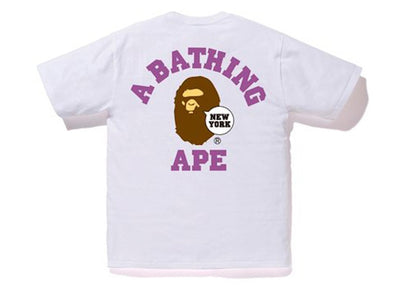 BAPE City New York Ape Head Tee White
