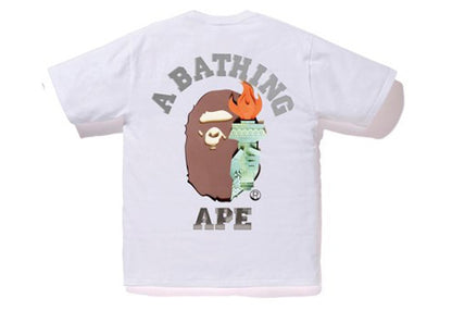 BAPE City New York Liberty Tee White