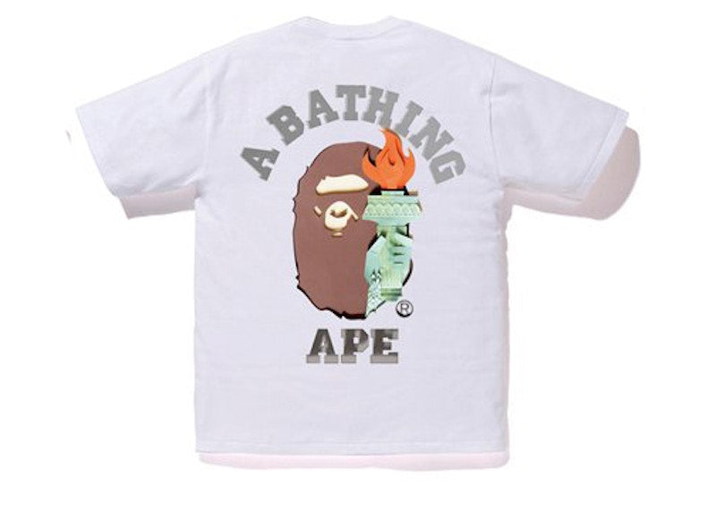 BAPE City New York Liberty Tee White