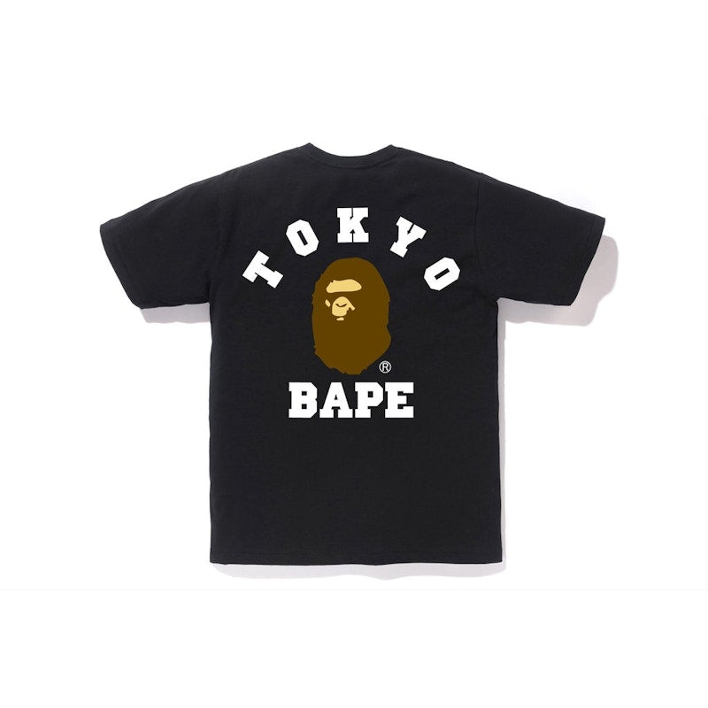 BAPE City Tokyo College Tee Black