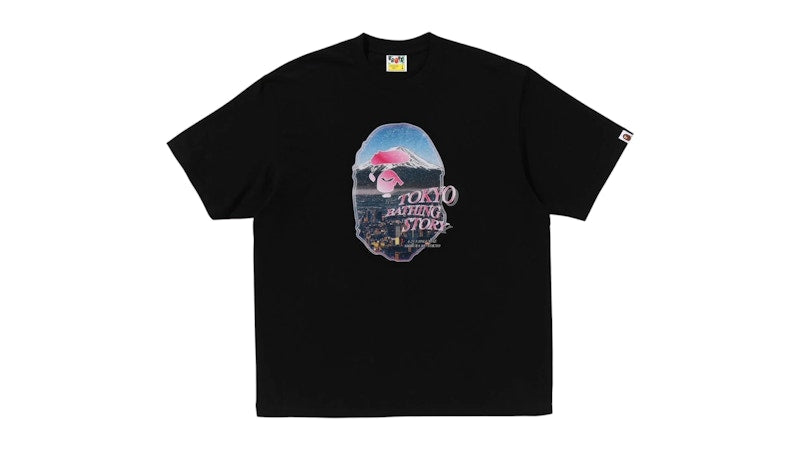 BAPE Cityscape Ape Head Relaxed Fit Tee Black