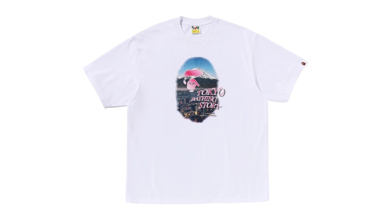 BAPE Cityscape Ape Head Relaxed Fit Tee White