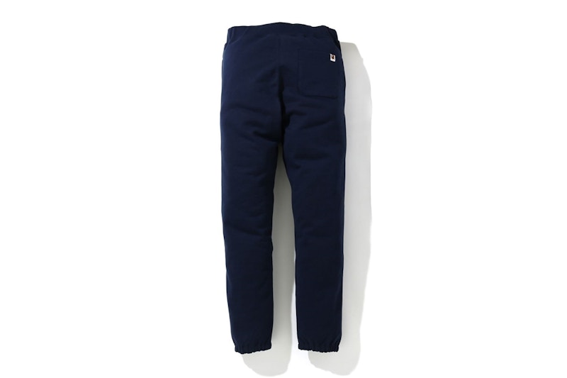 BAPE Classic College Slim Sweat Pants Navy
