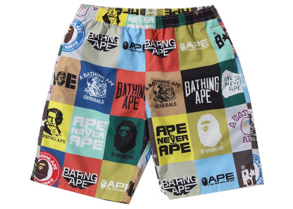 BAPE Classic Logo Beach Shorts Multi