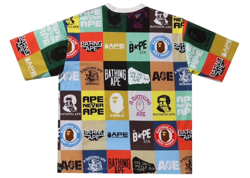 BAPE Classic Logo Relaxed Fit Tee Multi