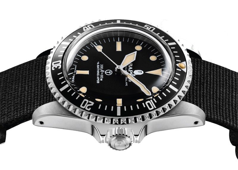 BAPE Classic Type 1 NATO BAPEX Watch (SS21) Silver