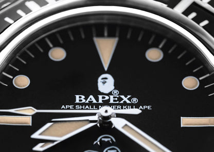 BAPE Classic Type 1 NATO BAPEX Watch (SS21) Silver