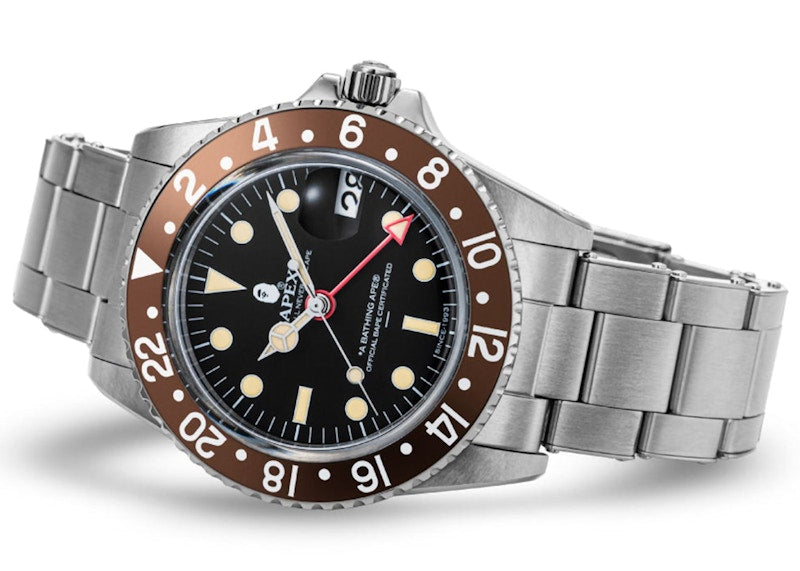 BAPE Classic Type 2 Bapex Watch Brown
