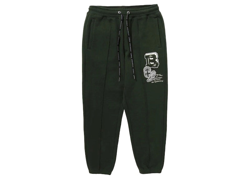 BAPE College Badges Sweatpants Green