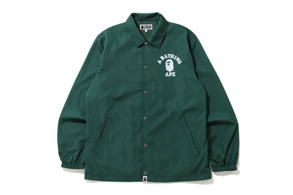 BAPE College Coach Jacket Green