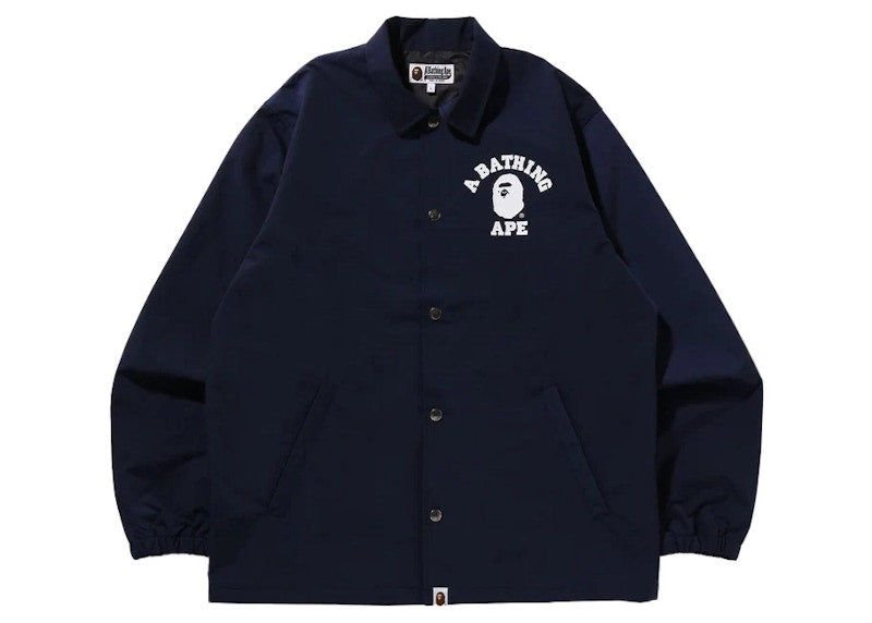 BAPE College Coach Jacket (SS23) Navy