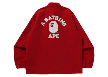 BAPE College Coach Jacket (SS23) Red