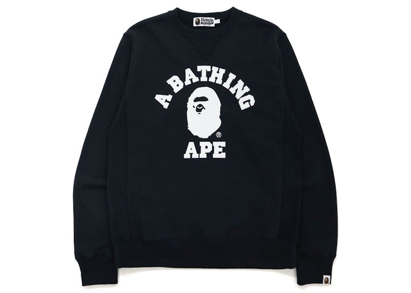 BAPE College Crewneck (FW21) Black