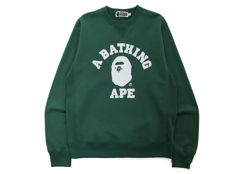 BAPE College Crewneck Green