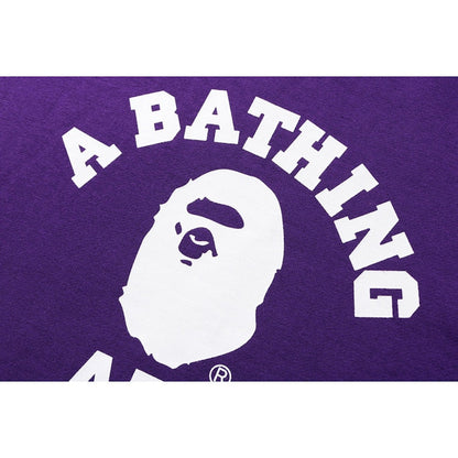 BAPE College Crewneck Purple