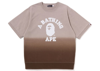 BAPE College Gradation S/S Sweat Crewneck Brown