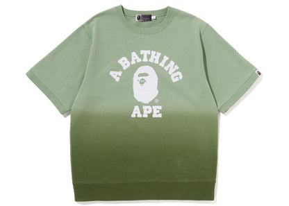 BAPE College Gradation S/S Sweat Crewneck Green