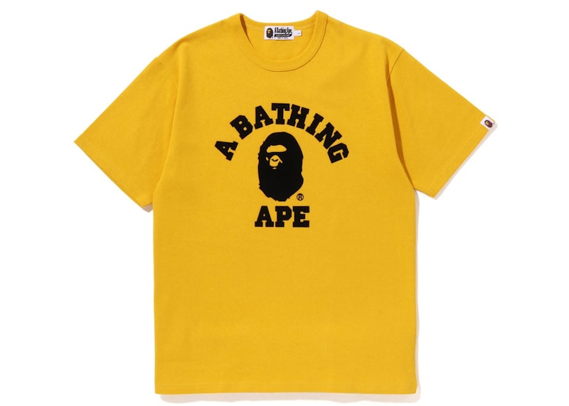 BAPE College Heavy Weight Tee Yellow