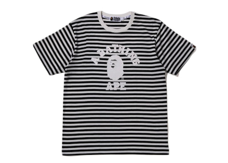 BAPE College Hoop Tee Black