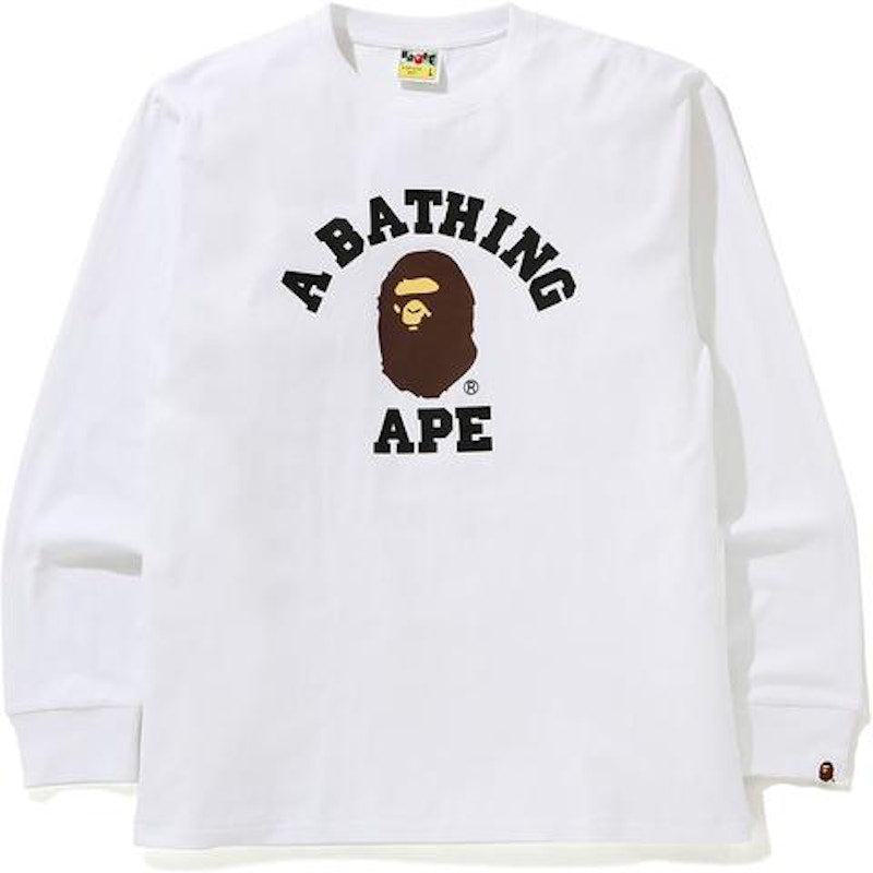 BAPE College L/S Tee (FW20) White