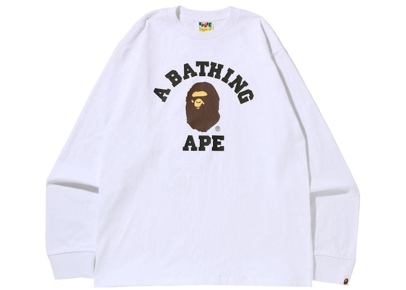 BAPE College L/S Tee (SS22) White