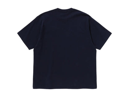 BAPE College Logo Relaxed Fit Tee Navy