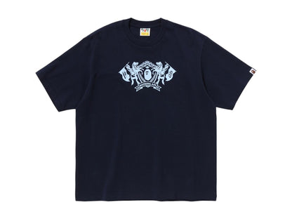 BAPE College Logo Relaxed Fit Tee Navy
