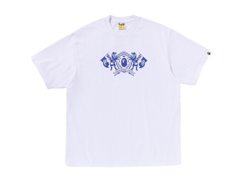 BAPE College Logo Relaxed Fit Tee White