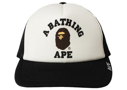 BAPE College Mesh Cap Black