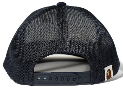 BAPE College Mesh Cap Navy
