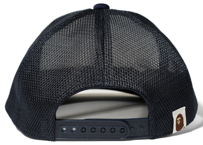 BAPE College Mesh Cap Navy