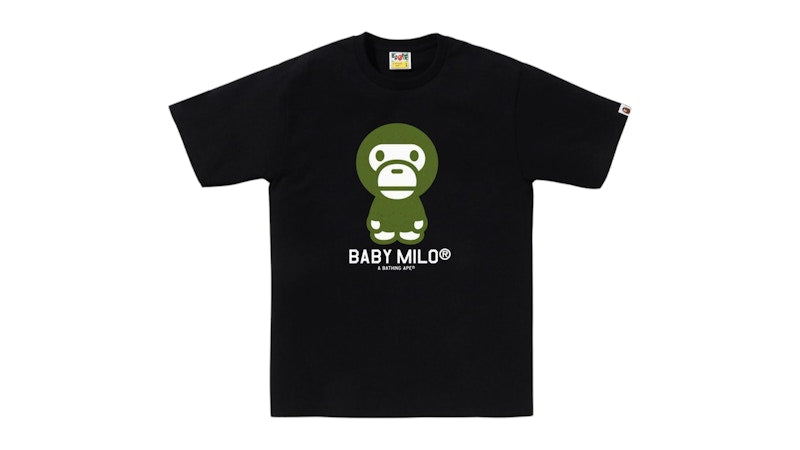 BAPE College Monogram Baby Milo Tee Black/Green