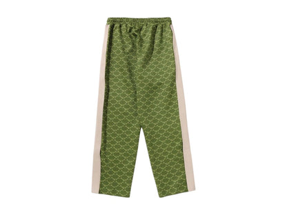 BAPE College Monogram Relaxed Fit Pants Olivedrab