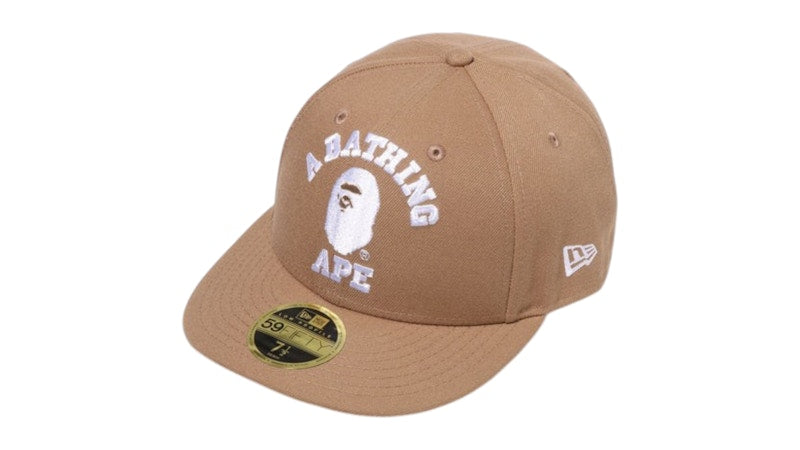BAPE College New Era 59Fiity Low Profile Cap Beige