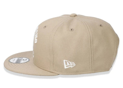 BAPE College New Era Snapback Hat Beige