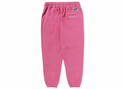 BAPE College One Point Overdye Pants Pink