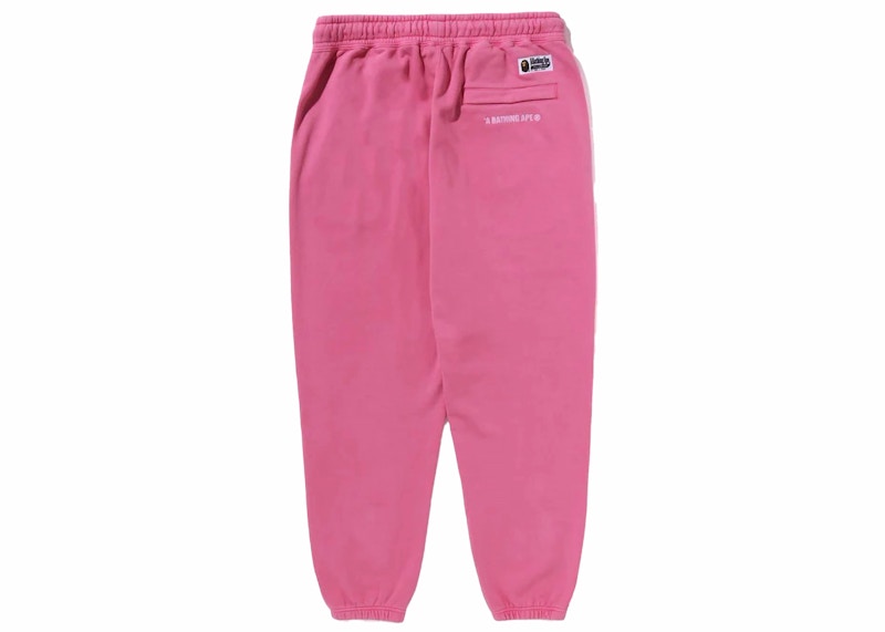 BAPE College One Point Overdye Pants Pink