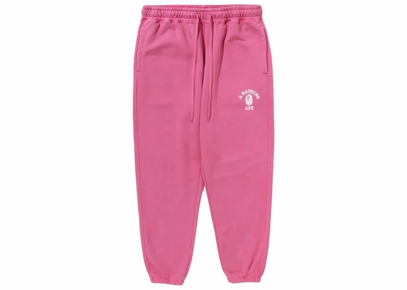 BAPE College One Point Overdye Pants Pink