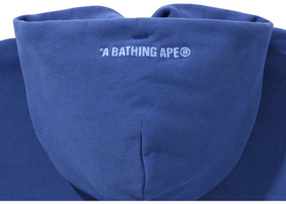 BAPE College Overdye Pullover Hoodie Blue