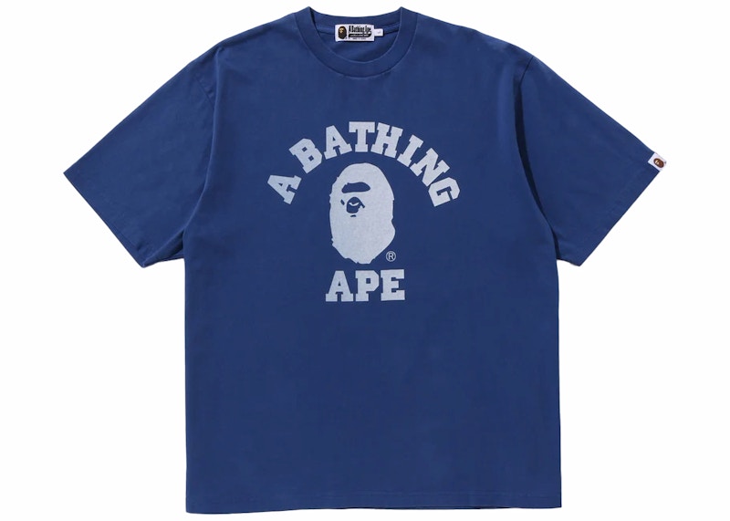 BAPE College Overdye Tee Blue