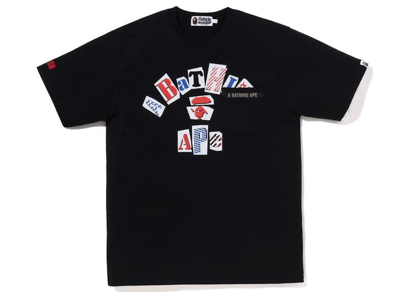 BAPE College Pocket Tee Black